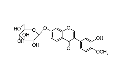 异黄酮分子结构式