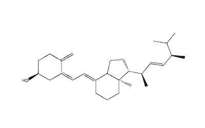 维生素D2分子结构图